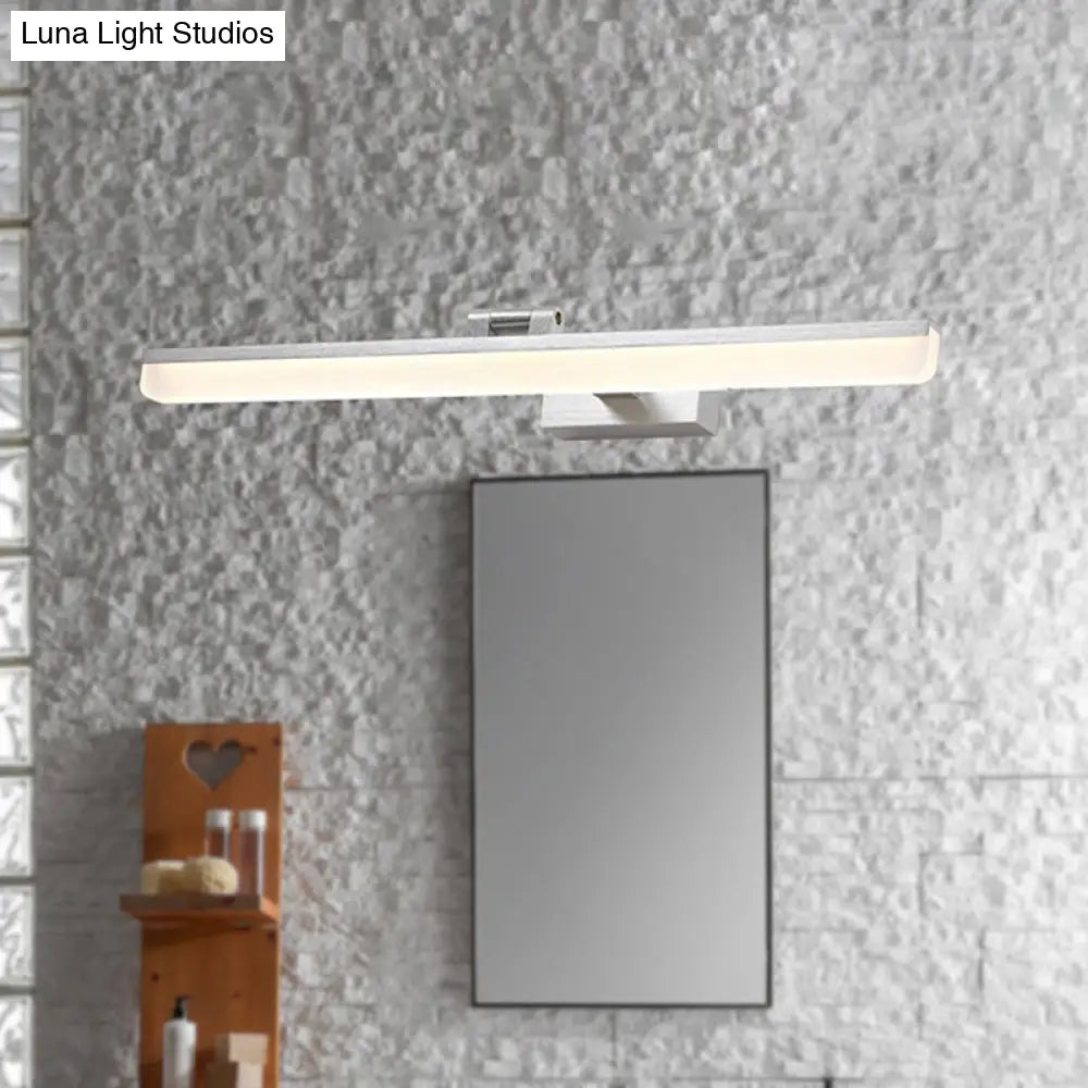 DecorBites™ Contemporary Metal LED Vanity Sconce - 16.5"/28"/22.5" Wide - Black/Silver/Coffee - Adjustable Lighting