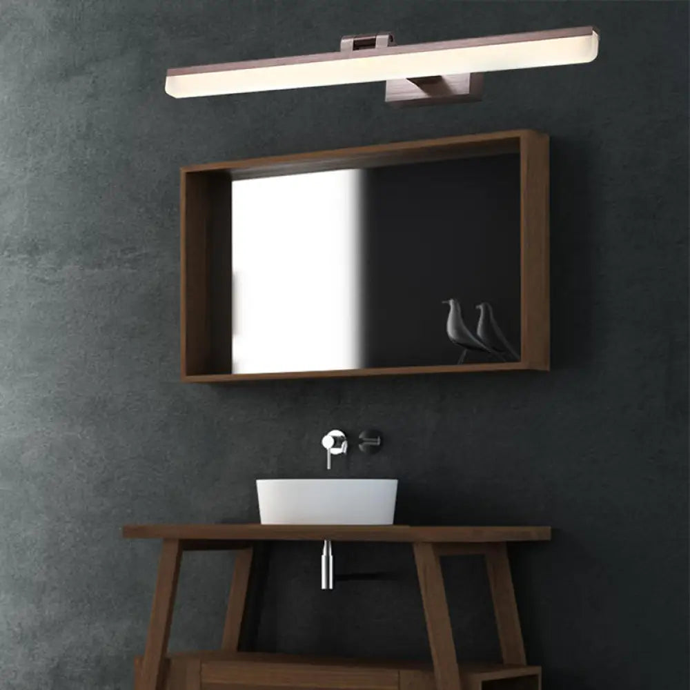 DecorBites™ Contemporary Metal LED Vanity Sconce - 16.5"/28"/22.5" Wide - Black/Silver/Coffee - Adjustable Lighting