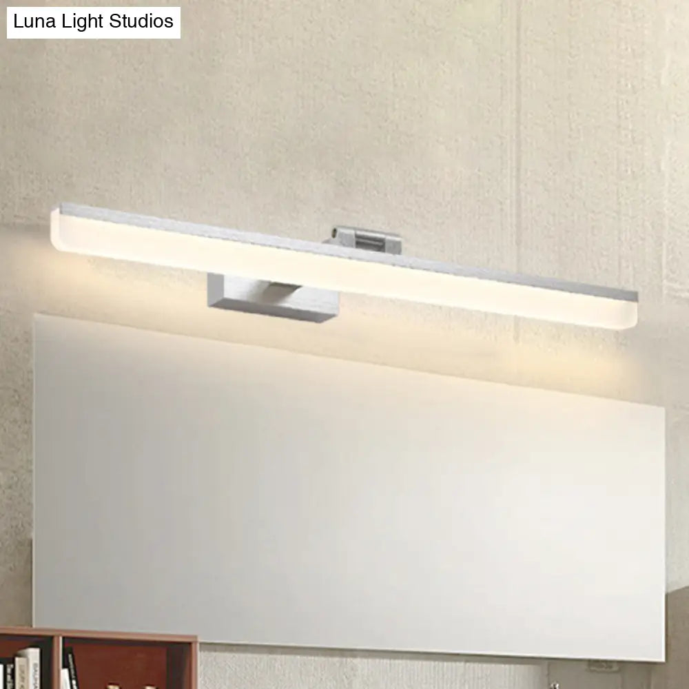 DecorBites™ Contemporary Metal LED Vanity Sconce - 16.5"/28"/22.5" Wide - Black/Silver/Coffee - Adjustable Lighting