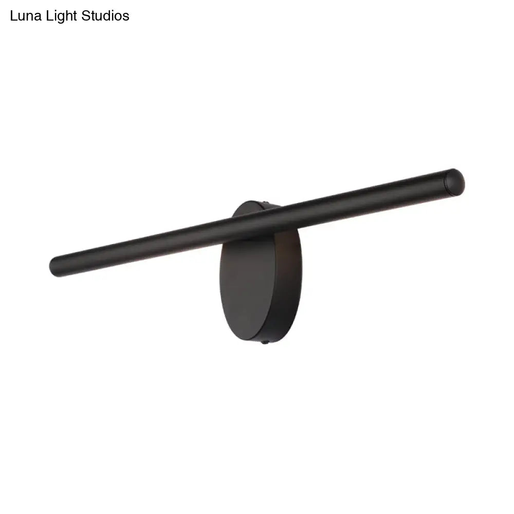 DecorBites™ Contemporary Metal Linear LED Vanity Light Wall Sconce in Black