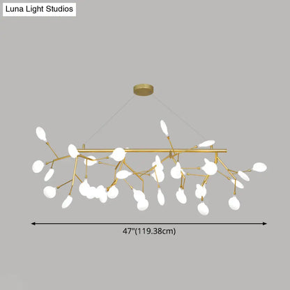 DecorBites™ Contemporary Metal Pendant Lighting with Round Canopy for Bedroom - Island Branch Design
