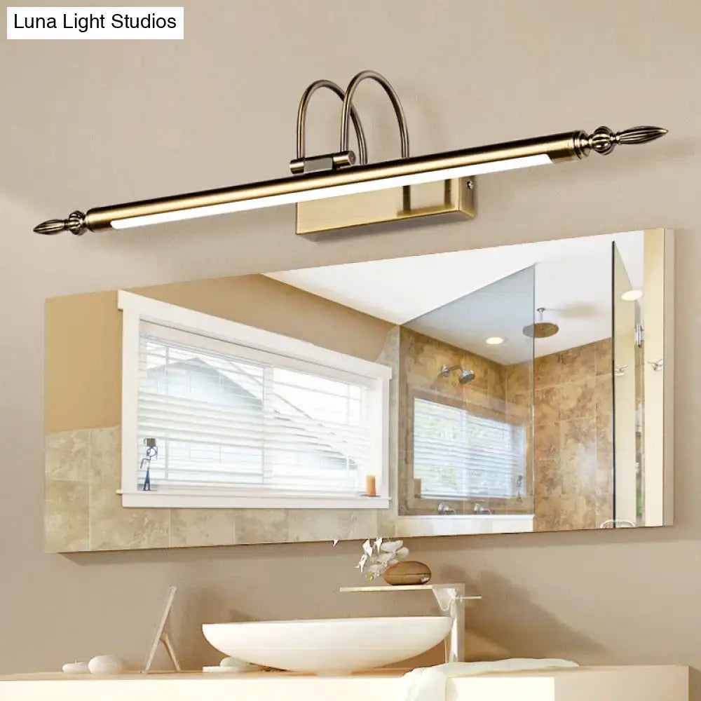 Contemporary nickel finish led wall sconce bedroom warm light