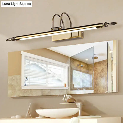 Contemporary nickel finish led wall sconce bedroom warm light