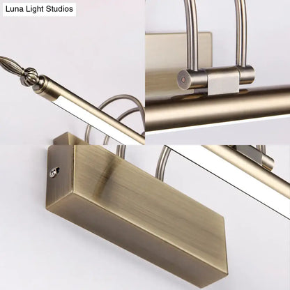 Contemporary nickel finish led wall sconce bedroom warm light