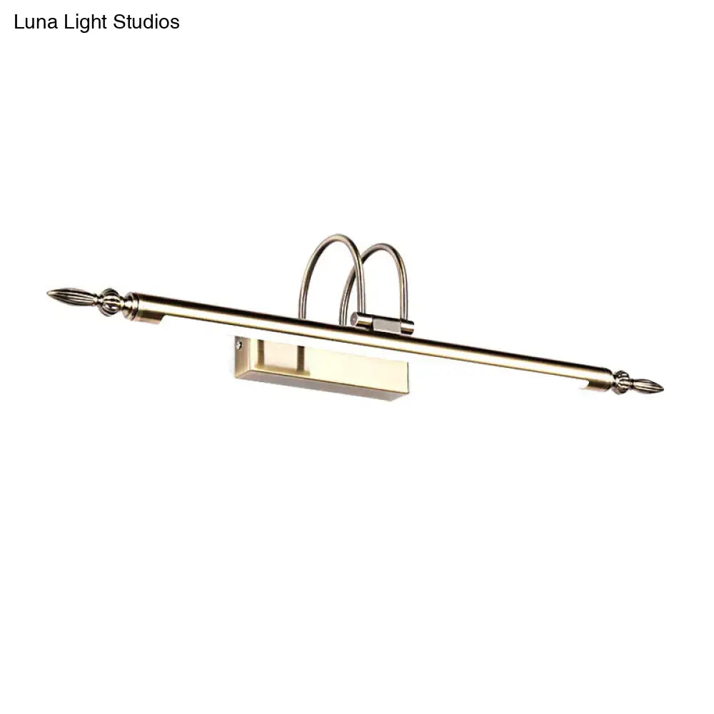 Contemporary nickel finish led wall sconce bedroom warm light