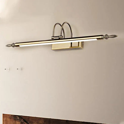 Contemporary nickel finish led wall sconce bedroom warm light