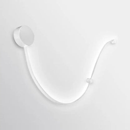 DecorBites™ Contemporary Twist LED Wall Sconce - Black/White - Warm/White Lighting