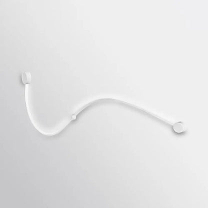 DecorBites™ Contemporary Twist LED Wall Sconce - Black/White - Warm/White Lighting