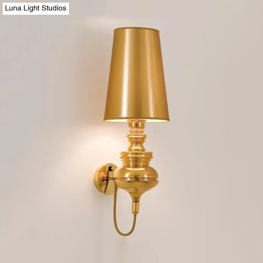 Contemporary white ceramic wall light – bedroom e26 e27 tapered sconce