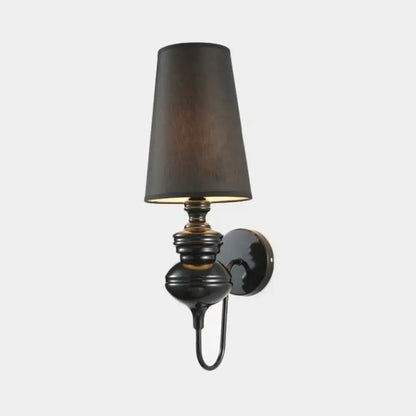 Contemporary white ceramic wall light – bedroom e26 e27 tapered sconce