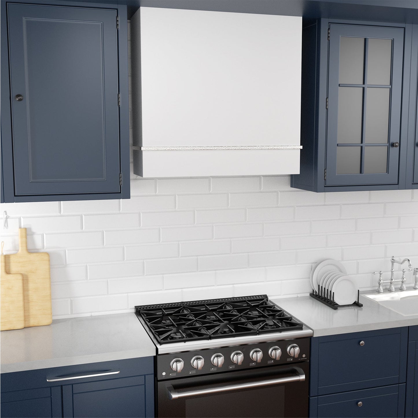Akicon 30" Stainless Steel Wall Mount Range Hood with 600 CFM Vent Hood