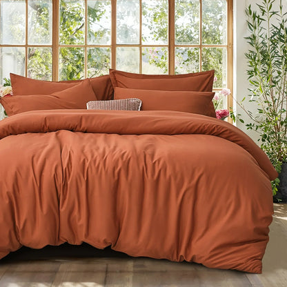 DecorBites™ Cooling Summer Cotton Duvet Set with Pillowcases