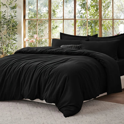DecorBites™ Cooling Summer Cotton Duvet Set with Pillowcases