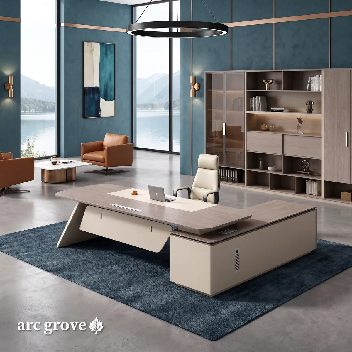 Copley · Modern L-Shaped Executive Desk