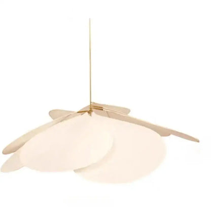 Copper petal fabric pendant light dining room colorful petal