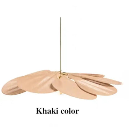 Copper petal fabric pendant light dining room colorful petal