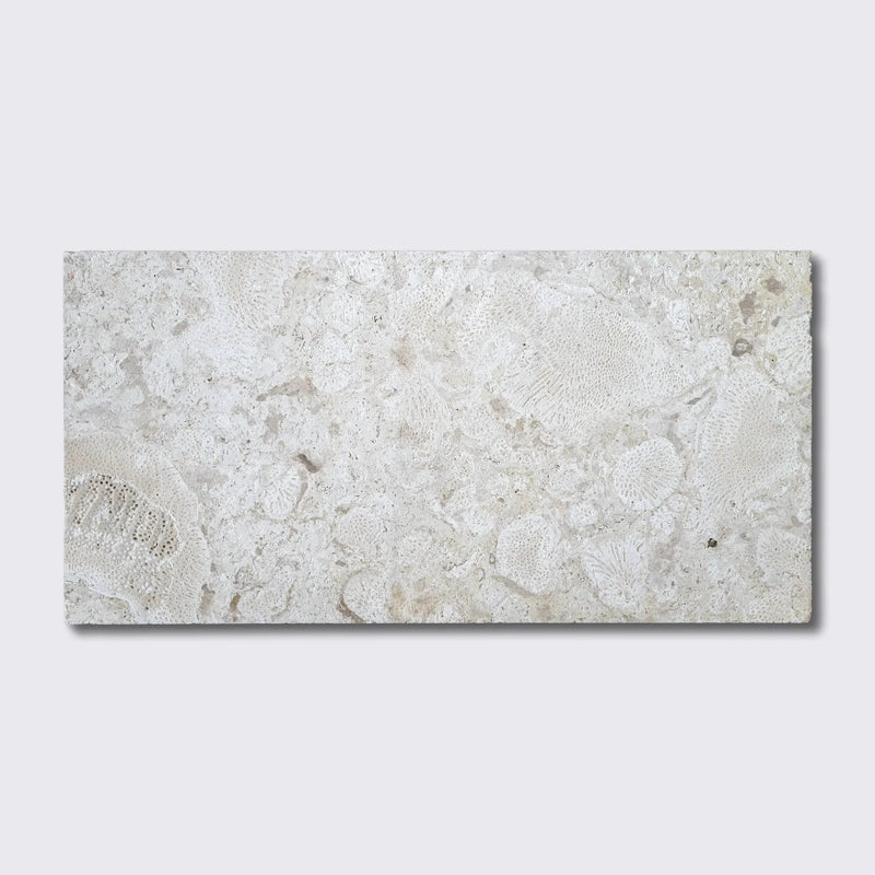 Coral Natural Flute Trim Tiles 12x24