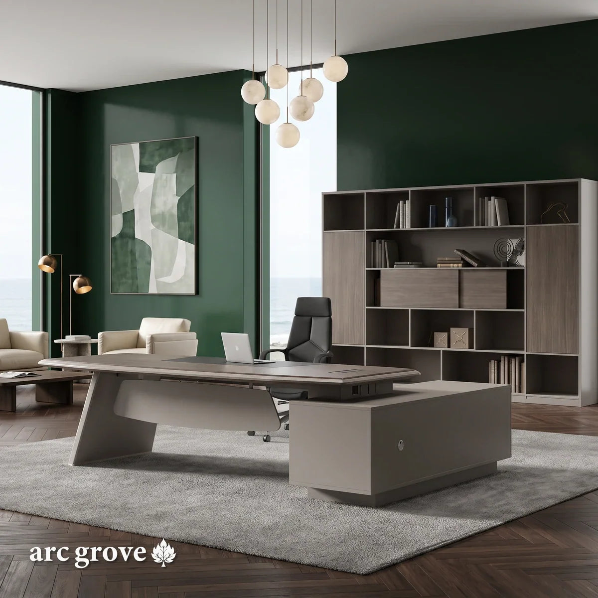 Corely · Modern L-Shaped Executive Desk