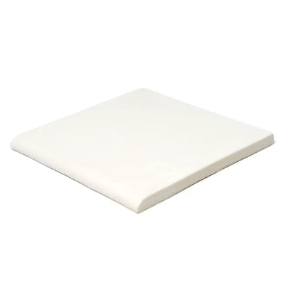 Cotton Matte Bullnose Ceramic Moldings 6x6