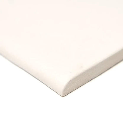 Cotton Matte Bullnose Ceramic Moldings 6x6