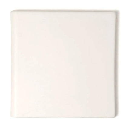 Cotton Matte Bullnose Ceramic Moldings 6x6