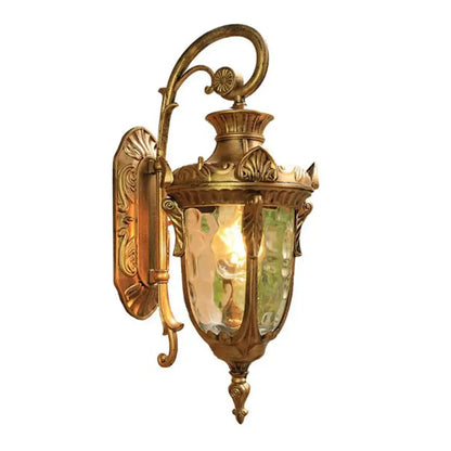 Country black wrought iron outdoor wall lantern restaurant light