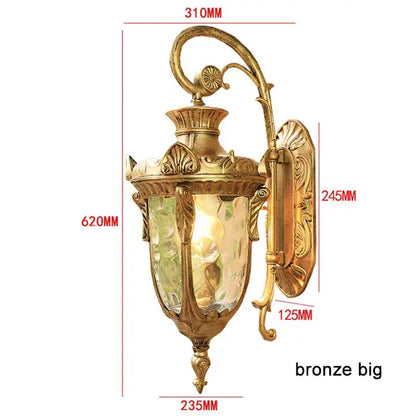 Country black wrought iron outdoor wall lantern restaurant light