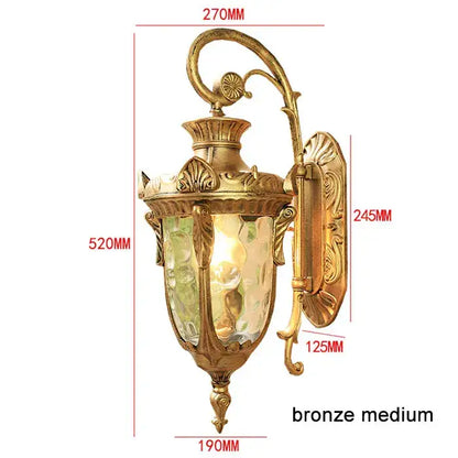 Country black wrought iron outdoor wall lantern restaurant light