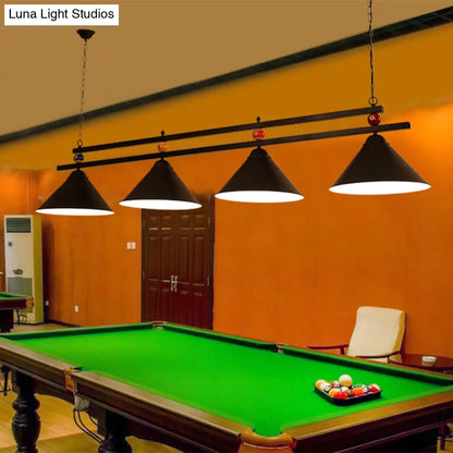 DecorBites™ Country Style Billiard Chandelier - Metal Shade Bar Island Lighting Fixture