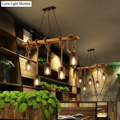 DecorBites™ Countryside Mesh Pendant Lamp with Rope Cord