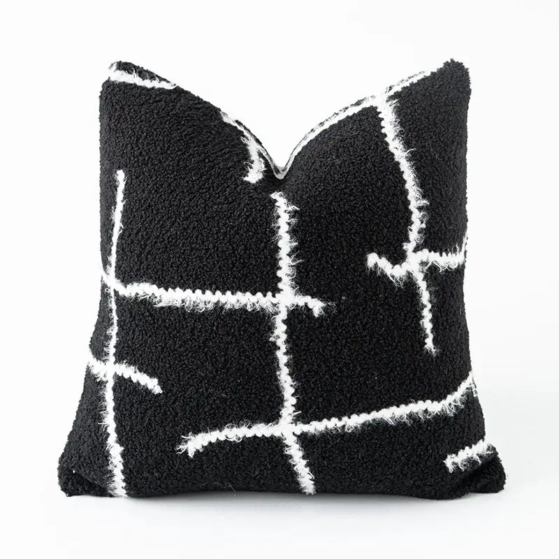 Cozy green handmade pillow cover living room textured plush decor