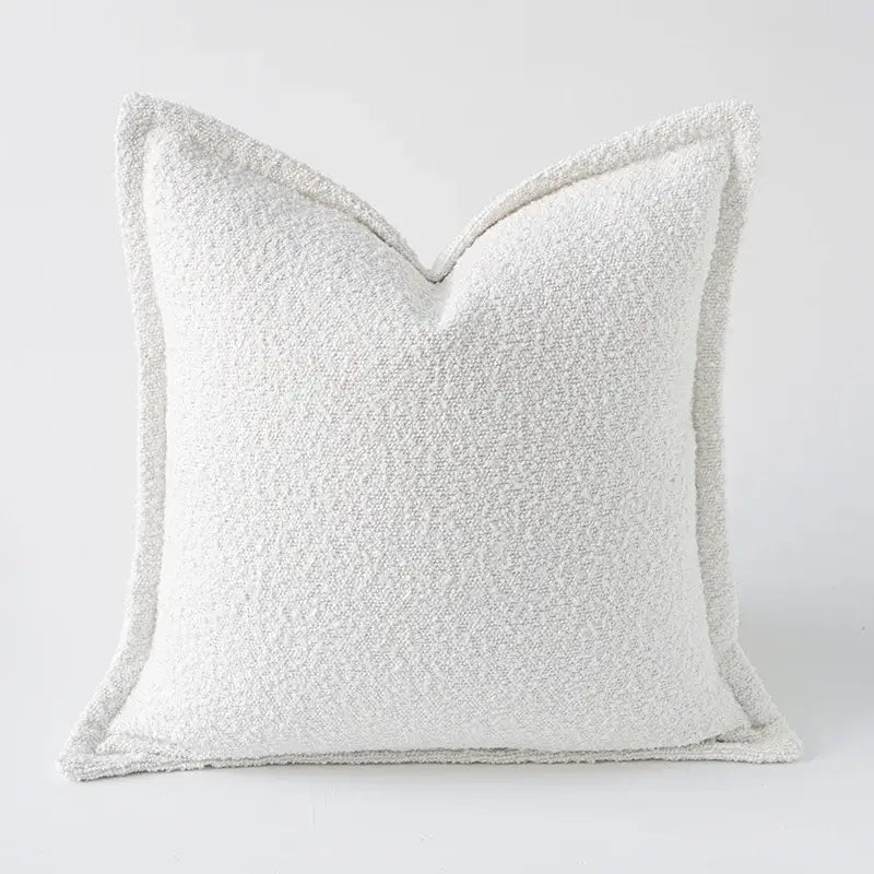 Cozy green handmade pillow cover living room textured plush decor