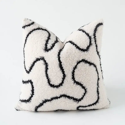 Cozy green handmade pillow cover living room textured plush decor