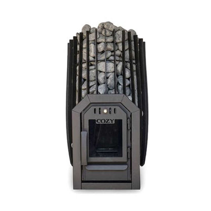 Cozy Heat SW Thru-Wall Wood Burning Sauna Stove With Sauna Stones [COZY SW-TW] (SAK69342)