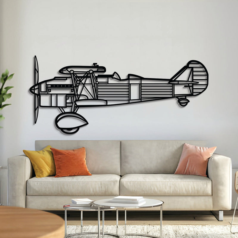 CR.32 Metal Aircraft Wall Art - NCP0544, front view
