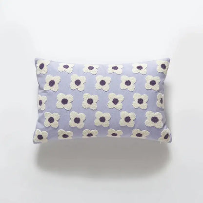 Cream and green embroidered cushion cover living room decor