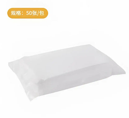 Cream and yellow silicone kitchen cleaning brush with replaceable head
