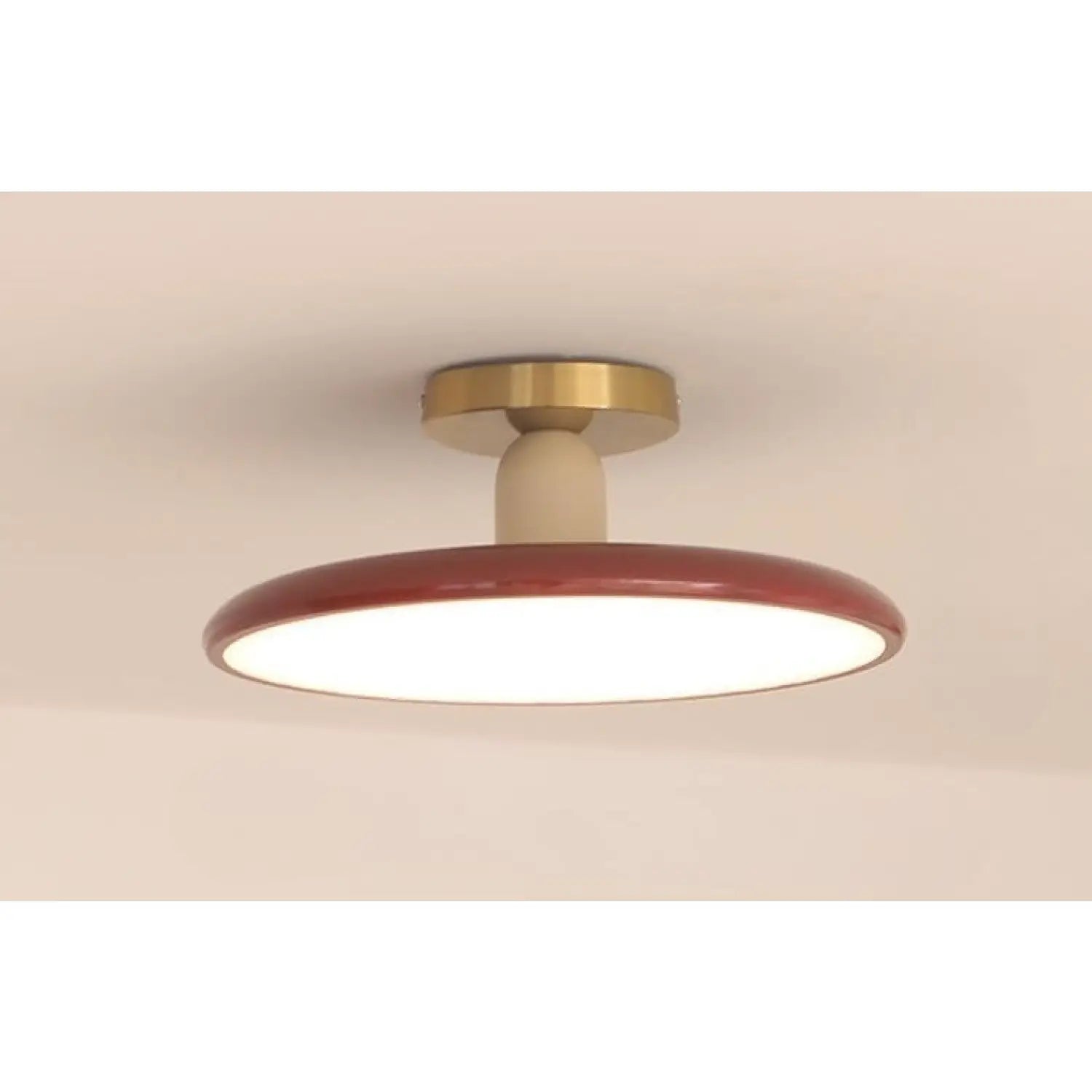 Cream Ceiling Light for Bedroom with Full Spectrum Lighting