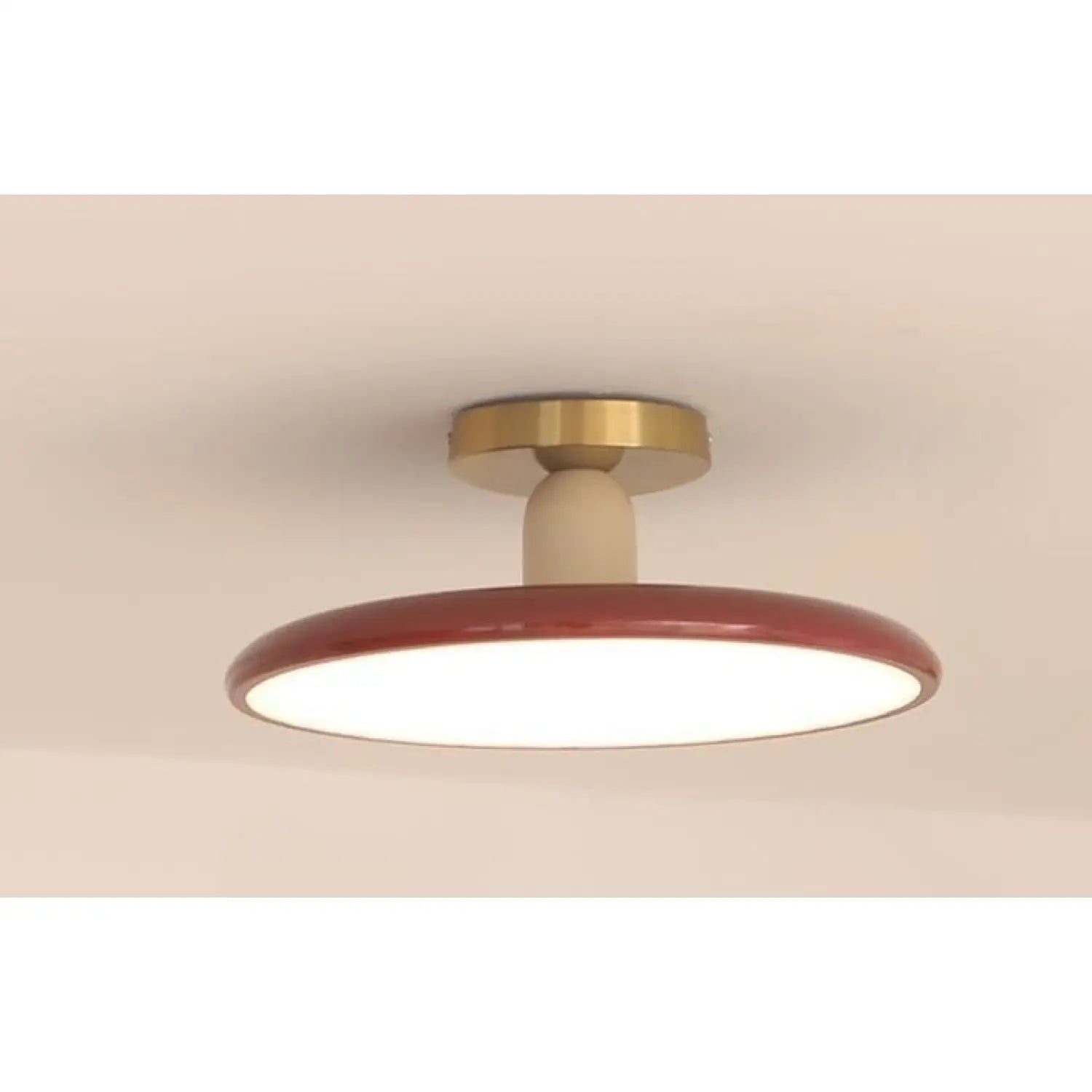 Cream Ceiling Light for Bedroom with Full Spectrum Lighting