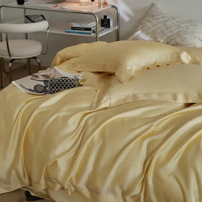 Cream eucalyptus lyocell luxury bedding set for bedroom