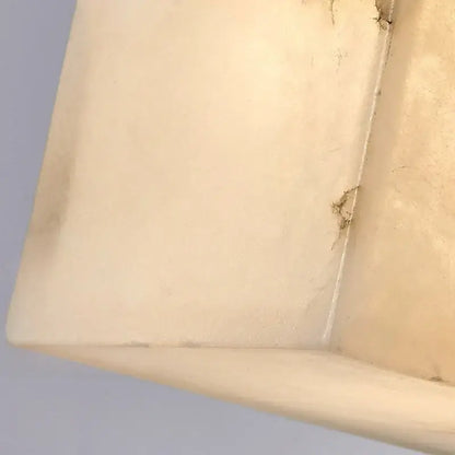 Cream onyx marble cube led wall sconce for bedroom lighting