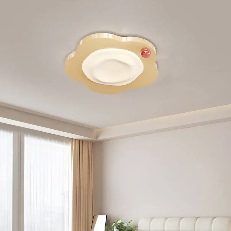 Cream style beige cloud led ceiling light for bedroom decor