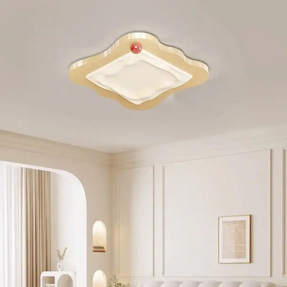 Cream style beige cloud led ceiling light for bedroom decor