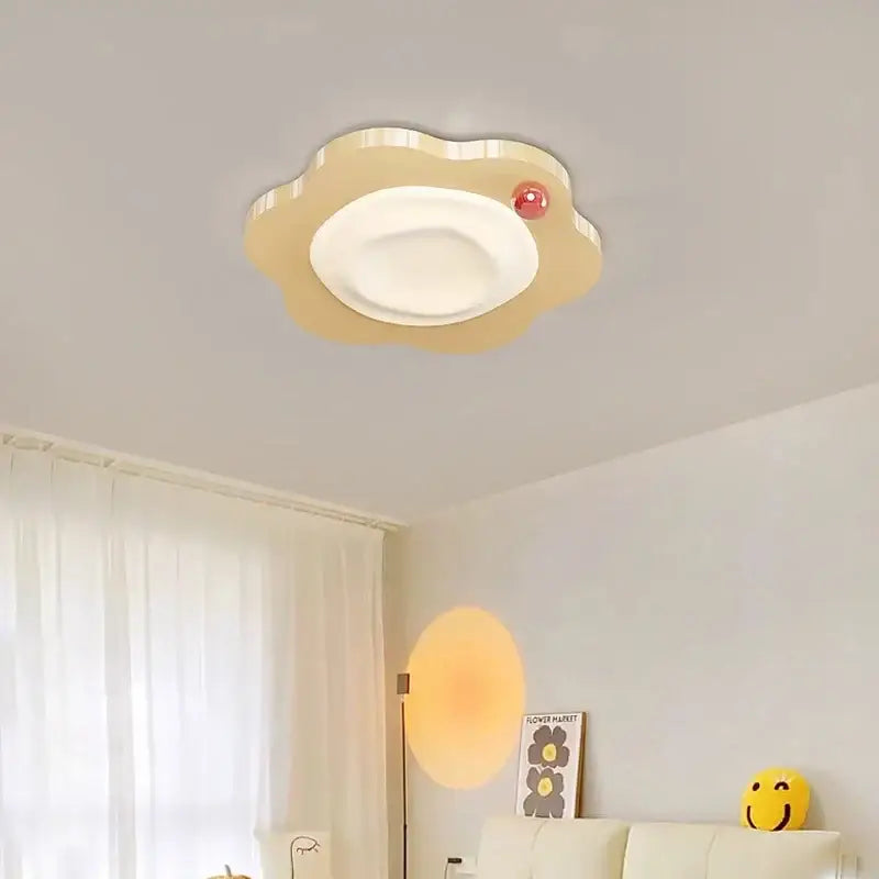 Cream style beige cloud led ceiling light for bedroom decor