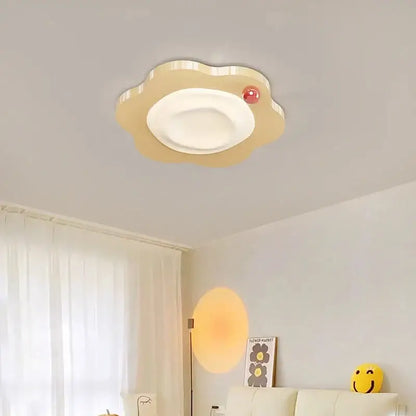 Cream style beige cloud led ceiling light for bedroom decor
