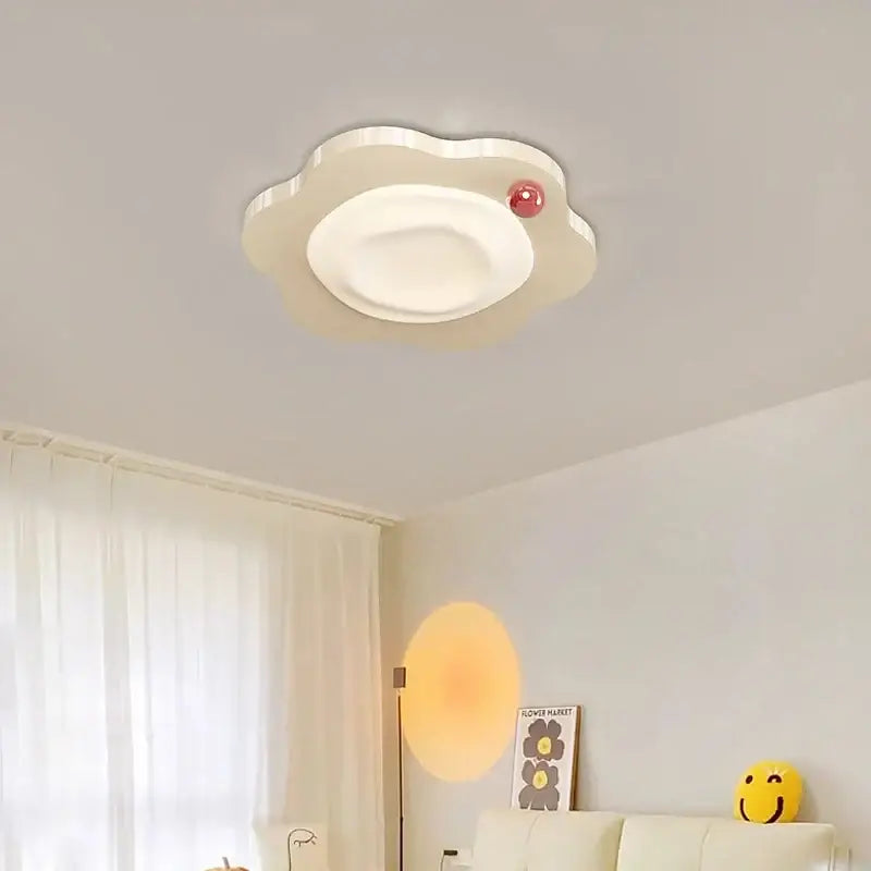 Cream style beige cloud led ceiling light for bedroom decor