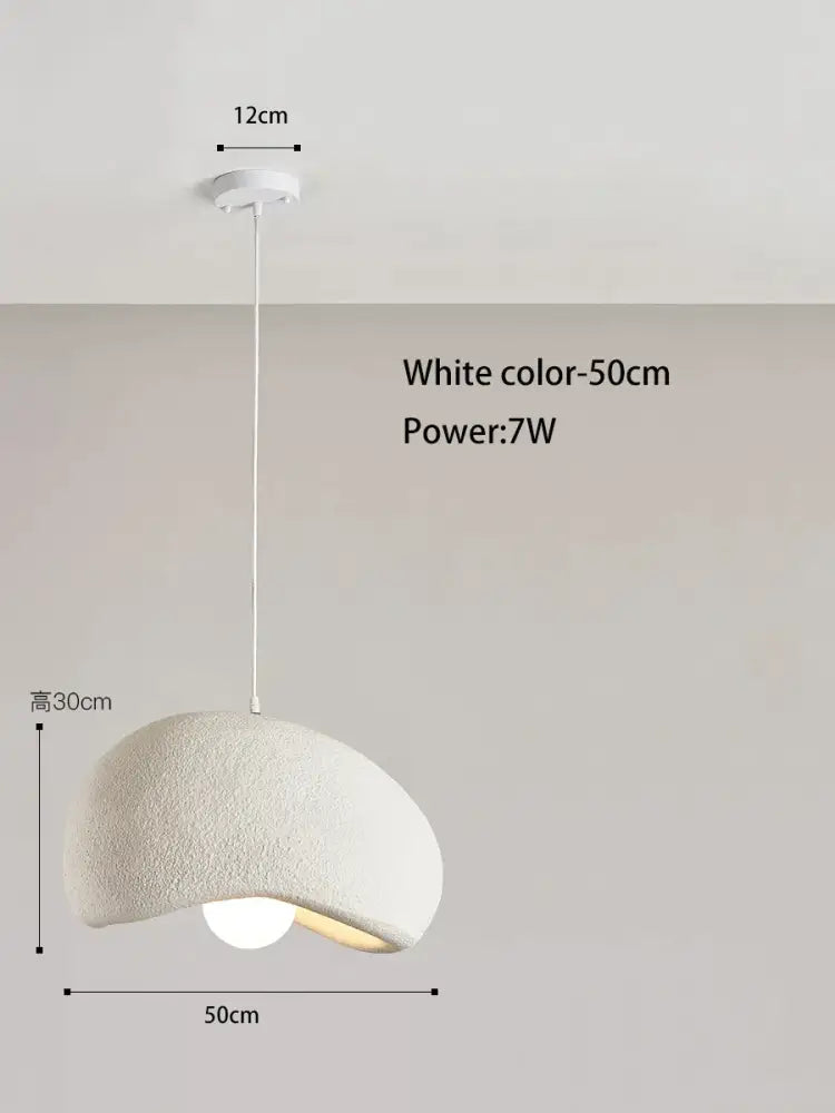 Cream style cloud pendant lamp – dining room textured hanging light