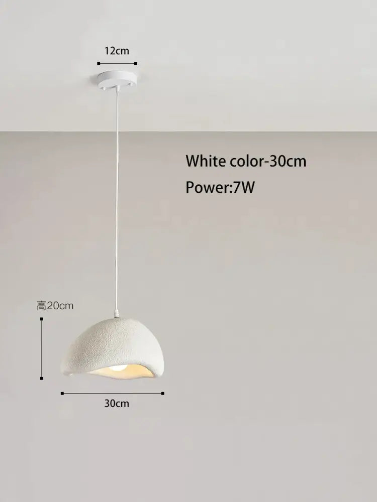 Cream style cloud pendant lamp – dining room textured hanging light