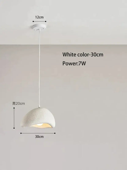 Cream style cloud pendant lamp – dining room textured hanging light