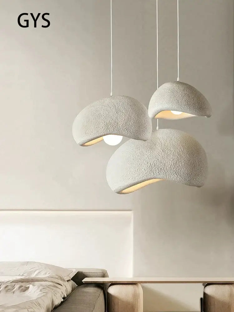 Cream style cloud pendant lamp – dining room textured hanging light